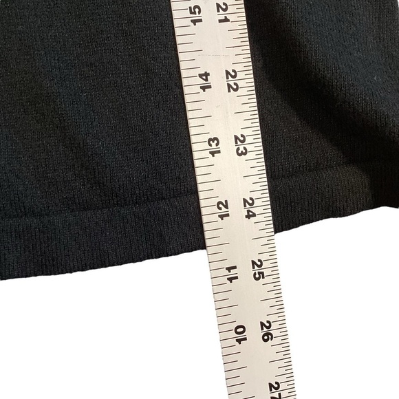 Merona Black Layered Ruffle Collar Cardigan Sweater, Size Small Feminine - Picture 6 of 10